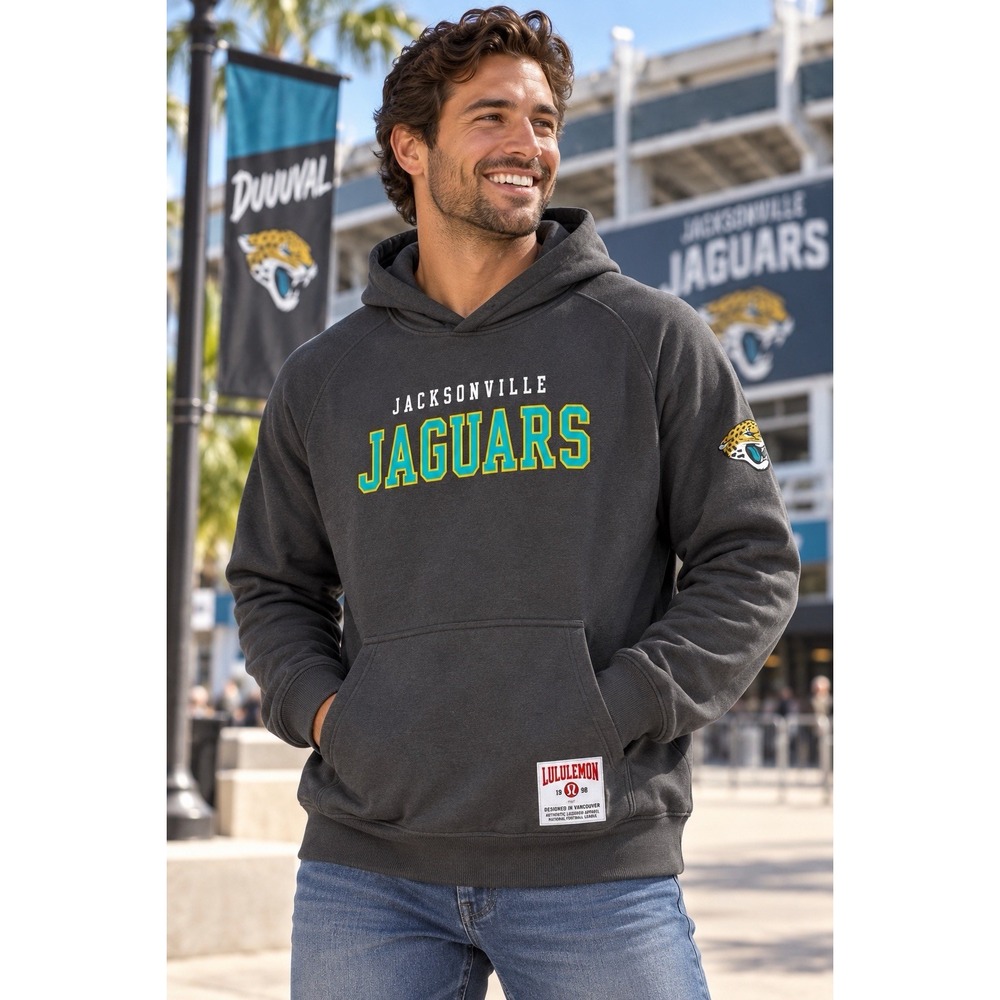 lululemon Jacksonville Jaguars Steady State Hoodie Men's L Black NFL NWT